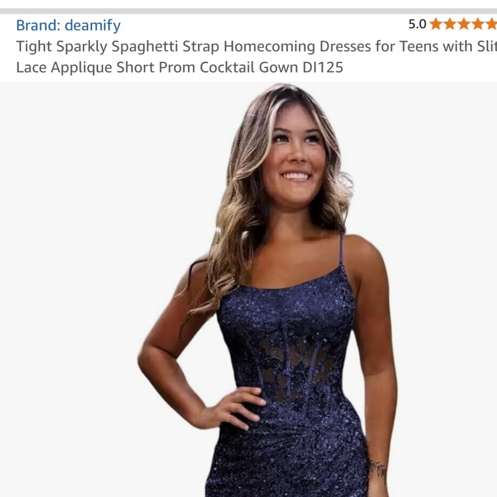 Formal dress navy blue